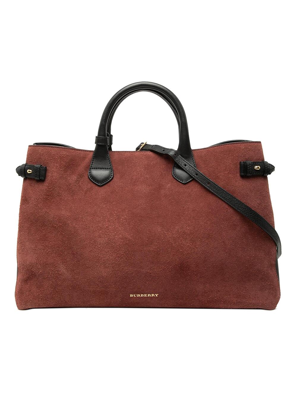 Burberry Banner Tote Leather And House #298368B77B